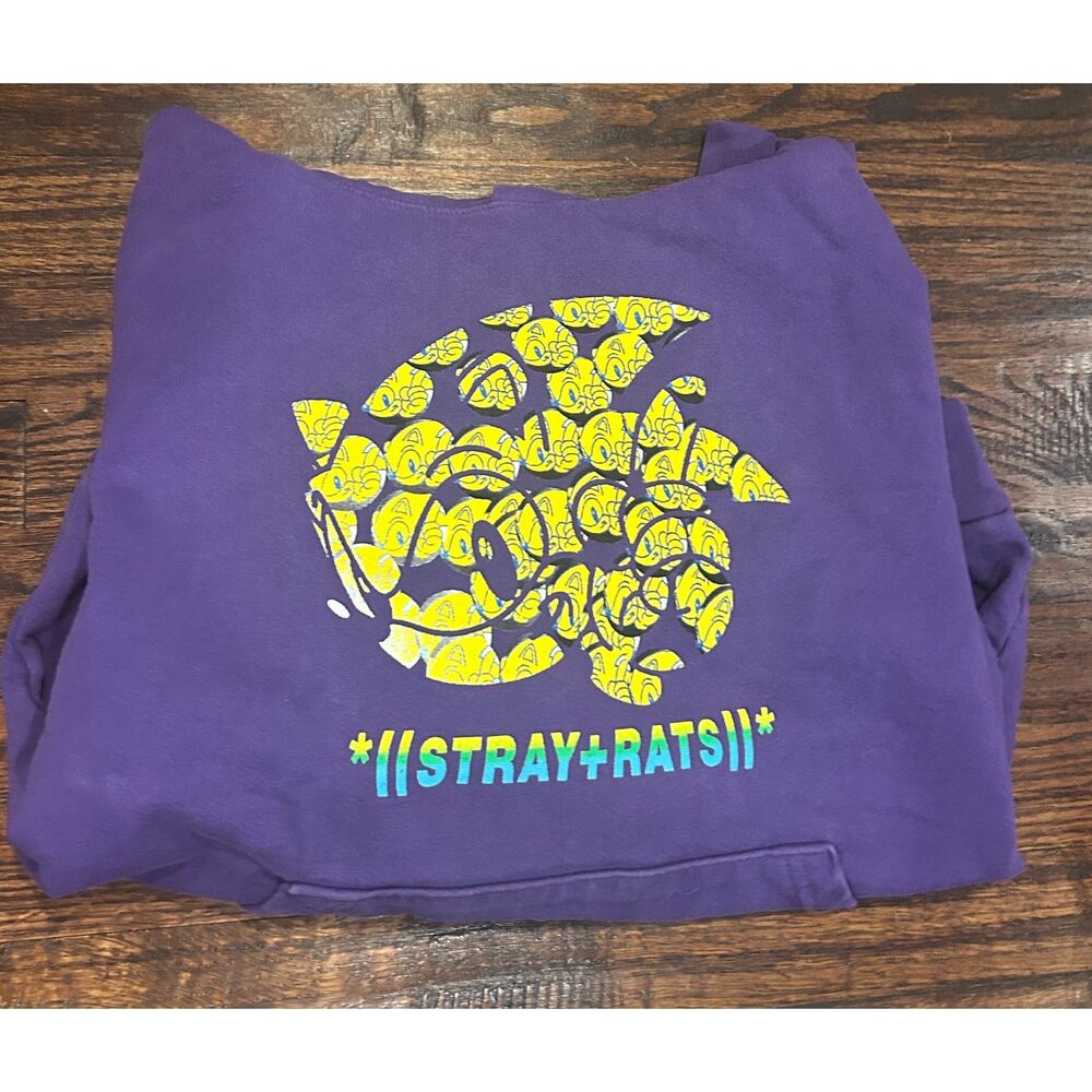 Stray Rats Sonic the Hedgehog Purple Hoodie Men's Size Small